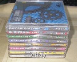 AKAI CD-ROM SOUND LIBRARY 8 Discs Complete Full Set from Japan