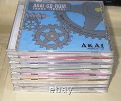 AKAI CD-ROM SOUND LIBRARY 8 Discs Complete Full Set from Japan