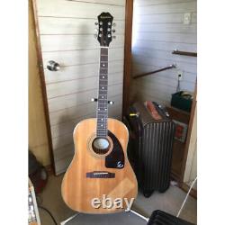 Acoustic Guitar Epiphone AJ Natural Good Sound Shipped from Japan