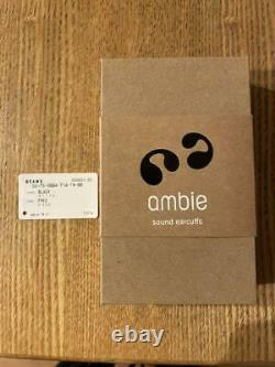 Ambie Sound Earcuffs Earphone AM-TW01 AM-01 Black Wireless Open-Ear From JAPAN