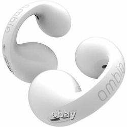 Ambie Sound Earcuffs Earphone AM-TW01 AM-01 White Wireless Open-Ear From JAPAN