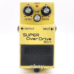 BOSS SD-1 SUPER OverDrive 1988 Vintage Guitar Pedal Sound Demo Used From Japan