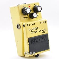 BOSS SD-1 SUPER OverDrive 1988 Vintage Guitar Pedal Sound Demo Used From Japan