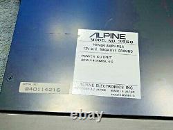 Broken Old School Alpine 3558 2 Channel Sound Quality Class A Amp From Japan
