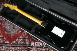 Crews Maniac Sound ST Black Stratocaster Model WithHard Case From Japan Used