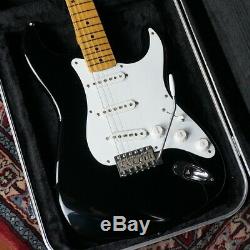Crews Maniac Sound ST Black Stratocaster Model WithHard Case From Japan Used