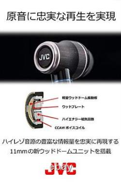 JVC HA-FW01 CLASS-S WOOD series canal type earphone HA-FW01 from japan