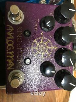 KING OF TONE analogman Sound effecter Nomal gain True bypass From JAPAN F/S