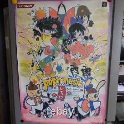 KONAMI PS2 Pop'n Music12 Iroha B2 Poster Sound Music Game Characters from Japan