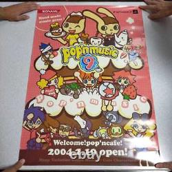 KONAMI PS2 Pop'n Music9 Poster 2004 Sound Music Game Characters from Japan