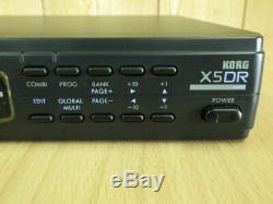 KORG X5DR with AC Adapter (100-240V) AI2 MIDI Sound Module half-rack From Japan