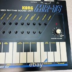 Korg MR-16 MIDI Rhythm Sound Unit Drum Machine with 100-240V PSU From Japan