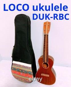 LOCO ukulele DUK-RBC with soft case Good sound output from japan