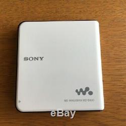 MINT Sony MZ-630 Walkman MiniDisc Player white Sounds Great From Japan #627
