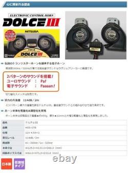 Mitsuba Dolce III 3 HOS-07B Low Bass Sound Car Horn Car Parts from Japan