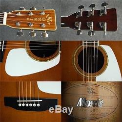 Morris TF-50T Acoustic Guitar sound Rare Excellent+++ condition Used from japan
