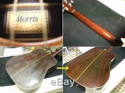Morris W-25 repair adjustment 1974 Acoustic Guitar sound Vintage Used from japan