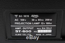 NEAR MINT in BOX Elmo ST-600 2-Track 8mm Sound Projector Super 8 from JAPAN