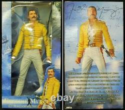 NECA Freddie Mercury 18 Figure with Sound Live At Wembley Used From Japan withBOX