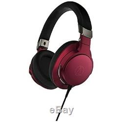 NEW Audio Technica Headphones Sound Reality ATH-AR5 RD Bordeaux Red from JAPAN