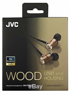 NEW JVC Victor HA-FX650 wood Series Hi-res sound in Ear earphones from Japan