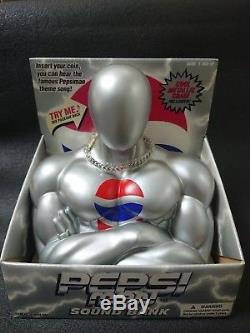 PEPSI MAN SOUND BANK Silver MODEL 1998s MEGA RARE FROM JAPAN