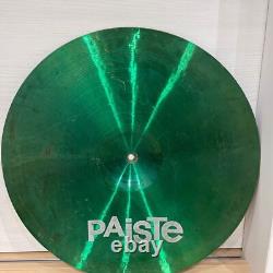 Paiste Color Sound 5 Cymbal Size 20 Inch Green 1983 Vintage Rare From Japan