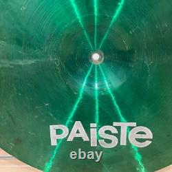 Paiste Color Sound 5 Cymbal Size 20 Inch Green 1983 Vintage Rare From Japan