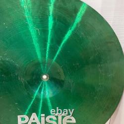 Paiste Color Sound 5 Cymbal Size 20 Inch Green 1983 Vintage Rare From Japan