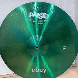 Paiste Color Sound 5 Cymbal Size 20 Inch Green 1983 Vintage Rare From Japan