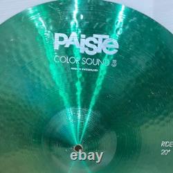 Paiste Color Sound 5 Cymbal Size 20 Inch Green 1983 Vintage Rare From Japan