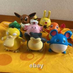Pokemon sounding Snorlax figure 8 pieces set Character Goods used from Japan