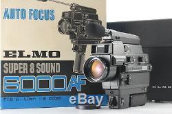 RARE! MINT in BOX Elmo Super 8 Sound 6000AF MACRO Movie Camera From JAPAN