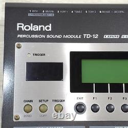 ROLAND TD-12 Electronic Drum sound Module with Power Cable Tested Used From Japan