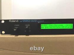 ROLAND U-220 Rackmount Sound Module Tested withSound library From Japan Used