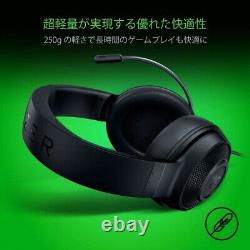 Razer Kraken X USB Gaming Headset Virtual 7.1ch Lightweight Black From Japan