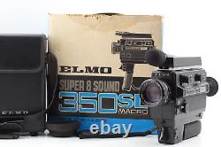 Read N MINT in BOX Elmo Super 8 Sound 350SL Macro Film Camera From JAPAN