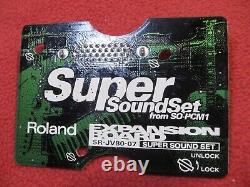 Roland JV Expansion Board SR-JV80-07 Super Sound Set From Japan via FedEx or DHL