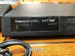Roland MT-32 Multi Timbre Sound Module Synthesizer WithPower adapter From Japan