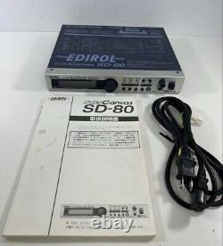 Roland SD-80 Edirol Studio Canvas Sound Module Effector Used From Japan