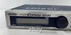 Roland SD-80 Edirol Studio Canvas Sound Module Effector Used From Japan