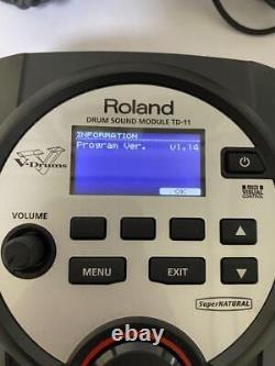 Roland TD-11 V-drums Drum Sound Module Tested from japan