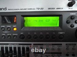 Roland TD-20 V-Drum Percussion Sound Module From Japan Used