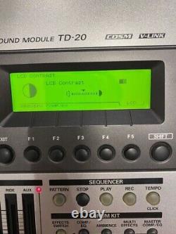 Roland TD-20 V-Drums Percussion Sound Module ver 1.0 from JAPAN Working Used