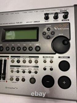 Roland TD-20 V-Drums Percussion Sound Module ver 1.0 from JAPAN Working Used