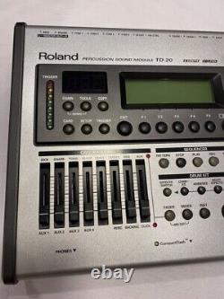 Roland TD-20 V-Drums Percussion Sound Module ver 1.0 from JAPAN Working Used