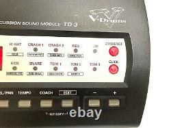 Roland TD-3 V-Drum Percussion Sound Module from JAPAN JP Test Working vintage