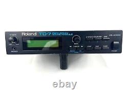 Roland TD-7 Drum Percussion Sound Module Tested Working Great USED From JAPAN JP