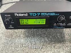 Roland TD-7 Drum Percussion Sound Module Tested Working Great USED From JAPAN JP