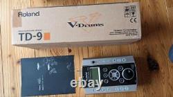 Roland V-drums Sound Module TD-9 Box and Accessories From Japan